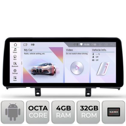 Navigatie dedicata Edotec BMW Seria 1 F20 masini cu NBT Android ecran 10.25" 4+32 4G BT
