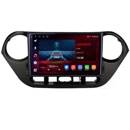 Navigatie Hyundai i10 gen 2 2014-2019, Lenovo Ultra Original, Qualcomm 8-Core, 4G, Camera 360, CarPlay Wireless, 4+64GB, 9"