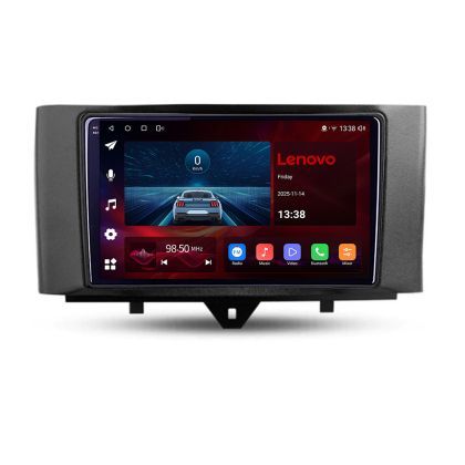Navigatie Smart ForTwo gen 2 2007-2013, Lenovo Ultra Original, Qualcomm 8-Core, 4G, Camera 360, CarPlay Wireless, 4+64GB, 9"