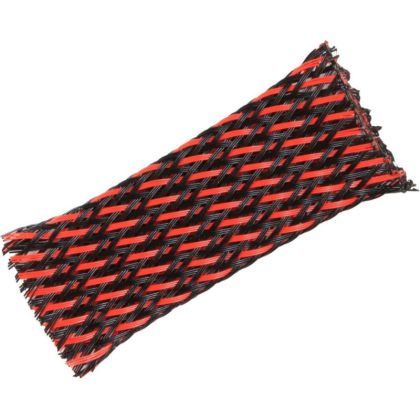 TRESA (PIELE DE SARPE) 13-30 ROSU/NEGRU 1metru liniar