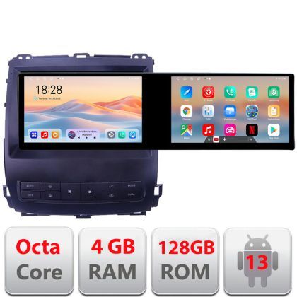 Navigatie Toyota Prado J120 2002-2009 Edotec 8 core 4+128 10.5 inch Incell 1K android Wifi 5Ghz gps internet