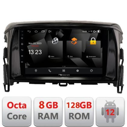 Navigatie Mitsubishi Eclipse Cross 2017- Android radio gps internet 8+128 carplay android auto