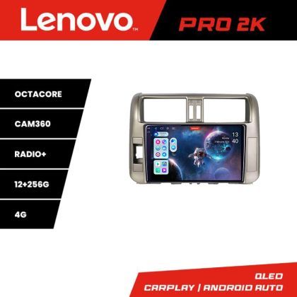 Navigatie Toyota Prado 2010-2013 Lenovo Kit-347 8 core QLED 2K 12+256 360 Android Waze USB Navigatie Internet Youtube Radio