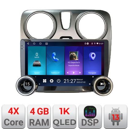 Navigatie Dacia Dokker Edotec  4+64 10.5 inch Incell 1K android Wifi 5Ghz gps internet