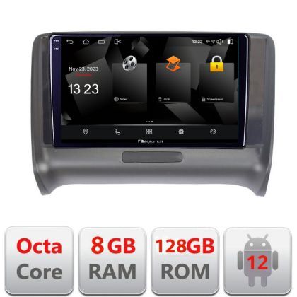Navigatie Audi TT 2004-2011 5960Pro-078 Android Octa Core Qualcomm 2K Qled 8+128 DTS DSP 360 4G Optical