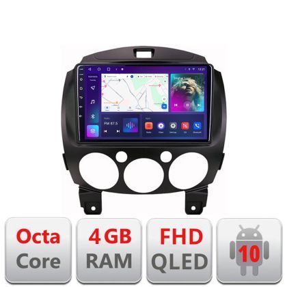 Navigatie Mazda 2 2007-2013 Android radio gps internet 4+64 carplay android auto Kit-mazda2+EDT-E309v3