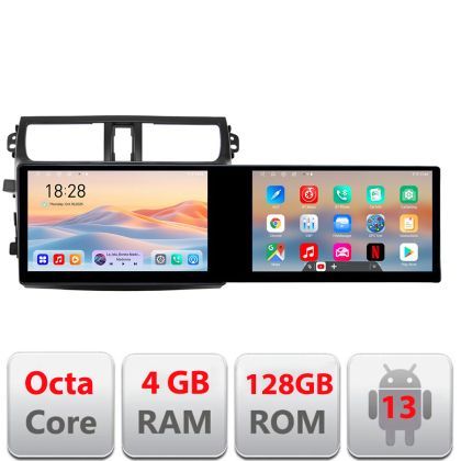 Navigatie Suzuki Celerio 2014-2021 Edotec 2 ecrane  8 core 4+128 21.6 inch Incell android Wifi 5Ghz gps internet  KIT-celerio