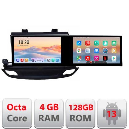 Navigatie Opel Insignia 2018- Kit-insignia19 Edotec 2 ecrane  8 core 4+128 21.6 inch Incell android Wifi 5Ghz gps internet