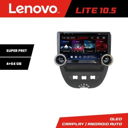 Navigatie Citroen C1 Peugeot 107 Toyota Aygo 2005-2014 Lenovo  8 core 4+64 10.5 inch Incell 1K android Wifi 5Ghz gps internet  KIT-C1 v1