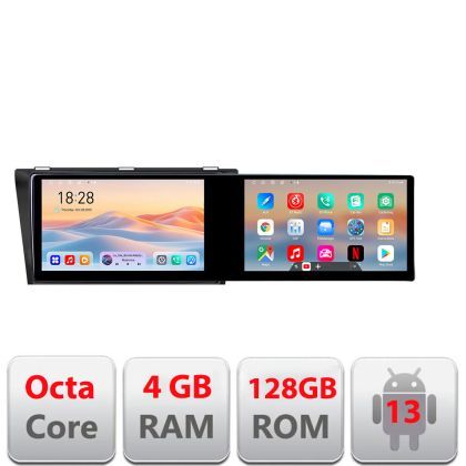 Navigatie Mazda 3 2004-2009 Kit-161 Edotec 2 ecrane  8 core 4+128 21.6 inch Incell android Wifi 5Ghz gps internet