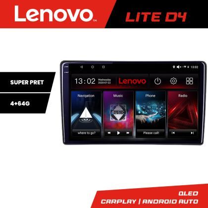 Navigatie Ford Focus C-max S-max Galaxy Mondeo unitati ovale Lenovo QLED 1K 4+64 WIFI 5Ghz carplay android auto Android kit-ford-oval+EDT-LITE-D4-9-4+64