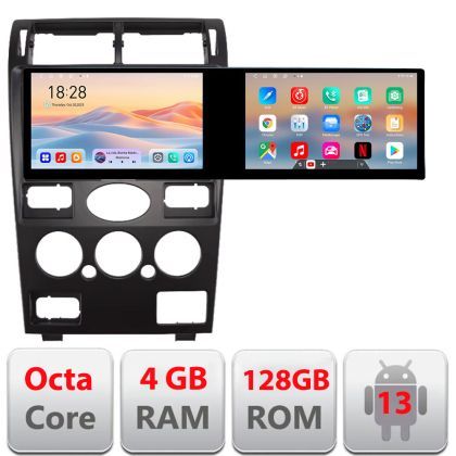 Navigatie Ford Mondeo 2004-2007 Edotec Incell 1K 10.5 inch  8 core 4+128 carplay android auto radio internet kit-mondeo2001+EDT-E211-RK