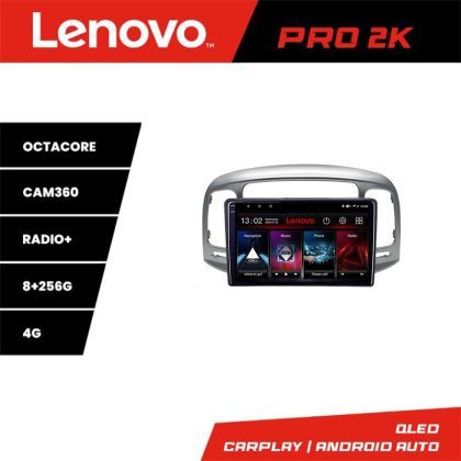 Navigatie Hyundai Accent 2006-2012 Lenovo Kit-ACCENT 8 core QLED 2K 8+256 360 Android Waze USB Navigatie Internet Youtube Radio