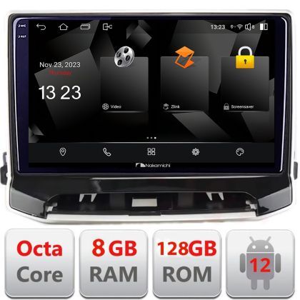 Navigatie Jeep Compass 2021- Nakamichi NAM5960PRO Octa core 8+128 carplay android auto radio gps internet