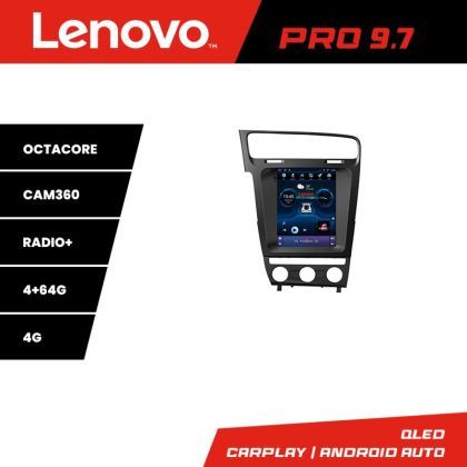Navigatie VW Golf 7 tip tesla radio gps internet 8 Core 4+64 360 4G carplay android auto  kit-tesla-491+PRO-9.7-4+64
