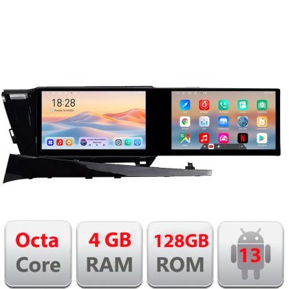 Navigatie Toyota Camry 2017-2021 Edotec 2 ecrane  8 core 4+128 21.6 inch Incell android Wifi 5Ghz gps internet  Kit-camry-2018