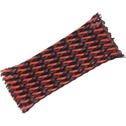 TRESA (PIELE DE SARPE) 19-45 ROSU/NEGRU 1metru liniar