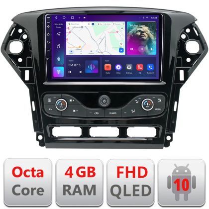 Navigatie Ford Mondeo 2011-2014 Android radio gps internet 4+64 carplay android auto KIT-mondeo-nav-10+EDT-E309v3