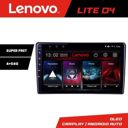 Navigatie Renault Trafic 2008-2012 Lenovo 4+64 GB Android Waze USB Navigatie Internet Youtube Radio