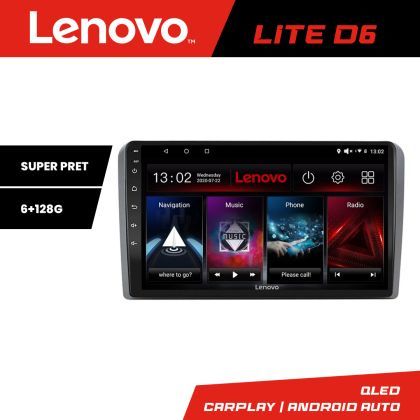 Navigatie Audi A3 8P Lenovo Kit-049 8 core 6+128 GB Android Waze USB Navigatie Internet Youtube Radio
