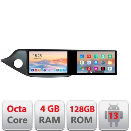 Navigatie Kia Ceed 2012-2018 Kit-KI39 Edotec 2 ecrane  8 core 4+128 21.6 inch Incell android Wifi 5Ghz gps internet  Co