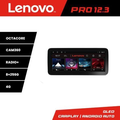 Navigatie Mercedes ML GL K-213 Lenovo PRO 8+256 12.3 inch qled android 4G DSP gps internet  8Core
