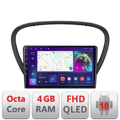 Navigatie Peugeot 607 Android radio gps internet 4+64 carplay android auto Kit-607+EDT-E309v3
