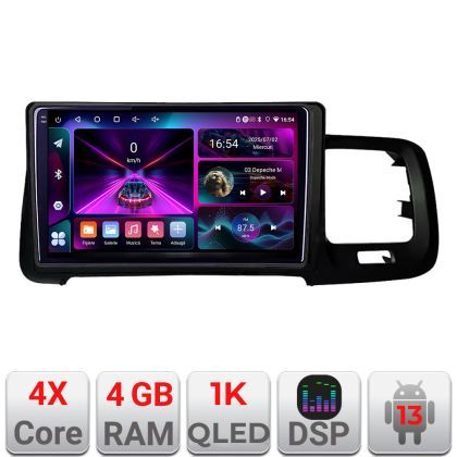 Navigatie Volvo S60 2008-2014 A-s60-08  4+64 InCell Display 1K Android Waze USB Navigatie Internet Youtube Radio