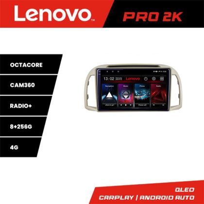 Navigatie Nissan Micra 2002-2010 Android radio gps internet 8 core QLED 2K 8+256 360 Lenovo