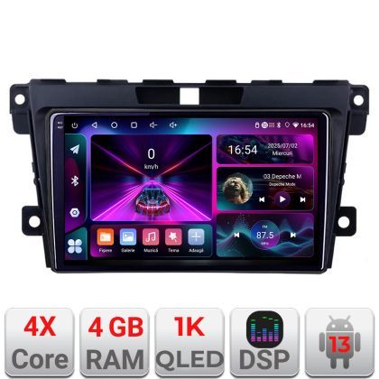 Navigatie Mazda CX-7 2009 A-097  4+64 InCell Display 1K Android Waze USB Navigatie Internet Youtube Radio