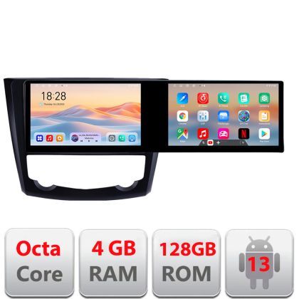 Navigatie Renault Kadjar Kit-9030 Edotec 2 ecrane  8 core 4+128 21.6 inch Incell android Wifi 5Ghz gps internet