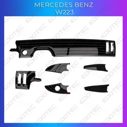 Lumini Ambientale NIGHTVIBE Mercedes Benz W223 trimuri bord control telefon sau sistem original