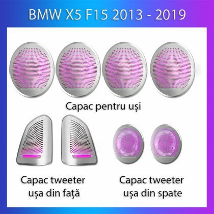 Lumini Ambientale NIGHTVIBE BMW Seria X5 2013-2019 dedicat capace iluminate control telefon sau sistem original
