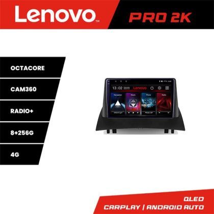 Navigatie Renault Megane 2 Lenovo Kit-098 8 core QLED 2K 8+256 360 Android Waze USB Navigatie Internet Youtube Radio