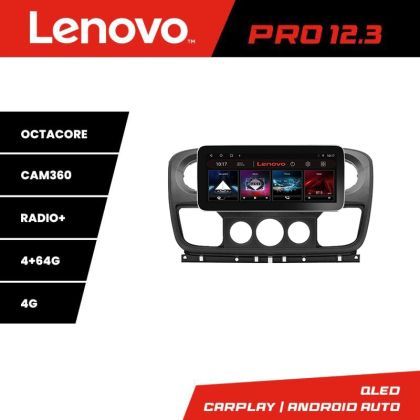 Navigatie Opel Movano, Renault Master 2010-2021  Lenovo PRO 4+64 12.3 inch qled android 4G DSP gps internet v2