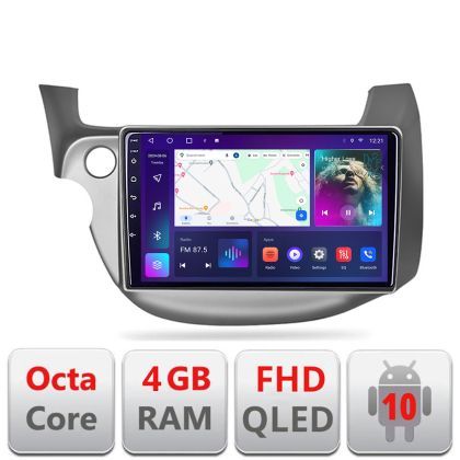 Navigatie Honda Fit 2008-2013 Android radio gps internet 4+64 carplay android auto Kit-fit-08+EDT-E309v3