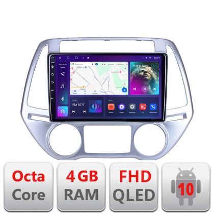 Navigatie Hyundai I20 2011-2014 manual si automat Android radio gps internet 4+64 carplay android auto Kit-i20-2012+EDT-E309v3