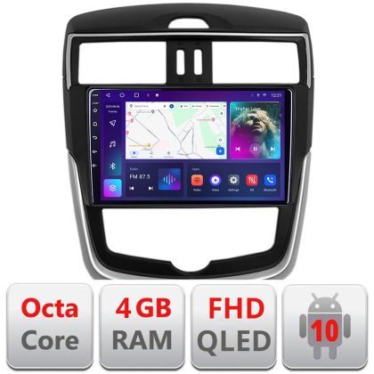 Navigatie Nissan Pulsar 2014-2018 Android radio gps internet 4+64 carplay android auto KIT-pulsar+EDT-E309v3