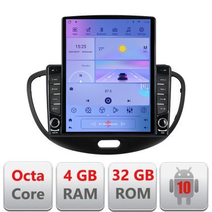 Navigatie Hyundai I10 2007-2013 Android radio gps internet  Octa Core 4+64 LTE KIT-i10-2007+EDT-E709