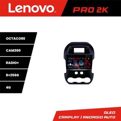 Navigatie Ford Ranger 2011-2015 8 core QLED 2K 8+256 360 Android Waze USB Navigatie Internet Youtube Radio Lenovo