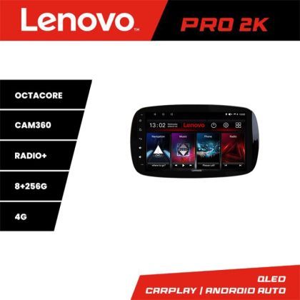 Navigatie Smart For Two 2015- Lenovo Kit-Smart15 8 core QLED 2K 8+256 360 Android Waze USB Navigatie Internet Youtube Radio