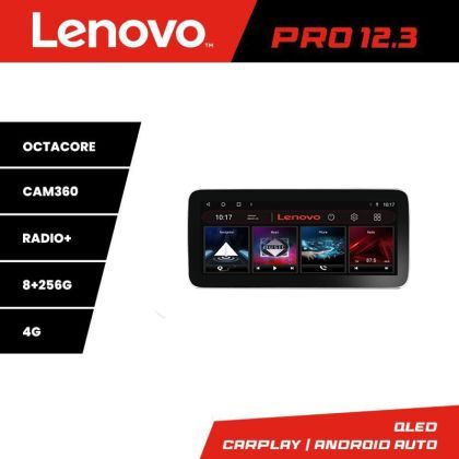 Navigatie Mercedes GLK 2008-2011 NTG4 Lenovo PRO 8+256 12.3 inch qled android 4G DSP gps internet  Kit-glk-ntg4