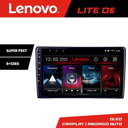 Navigatie Renault Trafic 2008-2012 Lenovo 8 core 6+128 GB Android Waze USB Navigatie Internet Youtube Radio