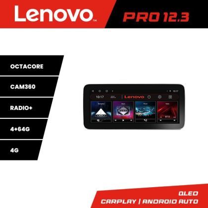 Navigatie Dacia dupa 2012 K-Dacia Lenovo PRO 4+64 12.3 inch qled android 4G DSP gps internet  8Core