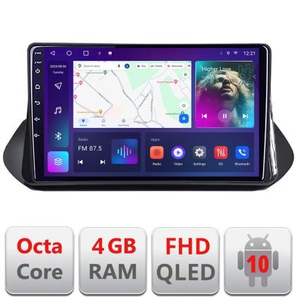 Navigatie Nissan X-trail 2021- dedicata Android QLED octa core 4+64 4G DSP FHD carplay android auto radio gps internet Android kit-x-trail-2021+EDT-E310v3