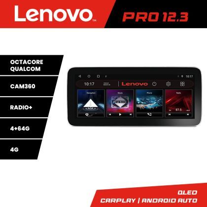 Navigatie Volvo XC90 2002-2014 Lenovo Qled 12.3 inch Octa Core 4+64 360 DSP ADAS carplay android auto radio internet Kit-+PRO-12.3-4+64+KIT-10-9
