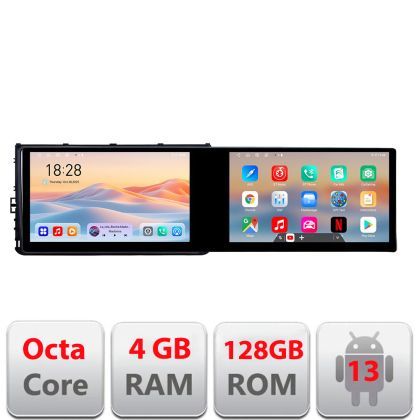 Navigatie grupul VW Kit-933 Edotec 2 ecrane  8 core 4+128 21.6 inch Incell android Wifi 5Ghz gps internet