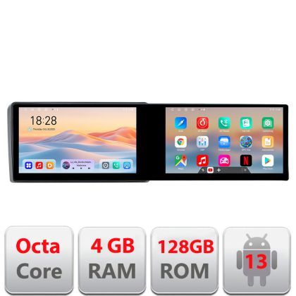 Navigatie Iveco Daily 2007-2014 Kit-daily Edotec 2 ecrane  8 core 4+128 21.6 inch Incell android Wifi 5Ghz gps internet a