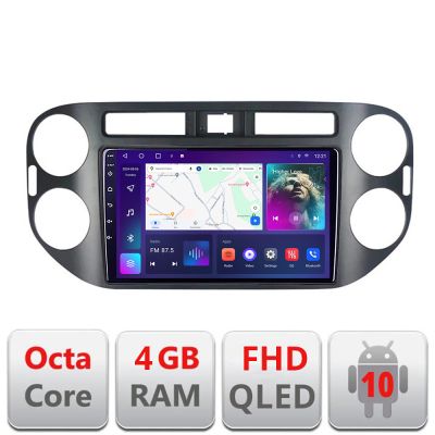 Navigatie VW TIGUAN si Golf Plus 2007-2011 B-489 Android Ecran QLED octa core 4+64 carplay android auto KIT-489+EDT-E309V3