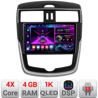 Navigatie Nissan Pulsar 2014-2018 Android radio gps internet 4+64 InCell Display 1K KIT-pulsar+EDT-E209-RK
